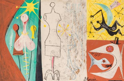 Lot 129 - Anton Refregier American, 1905-1979 Seamstress...