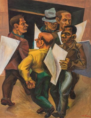 Lot 96 - Saul Levine American, b. 1915 Picket Line...