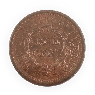 Lot 1160 - United States 1856 1 Cent Slanted 5 Red and...