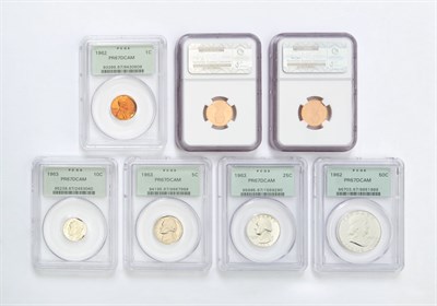 Lot 1163 - United States Proof Cameo Group 1 Cent to 50...