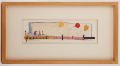 Lot 279 - Group of Six Framed Janet Bolton Cloth...