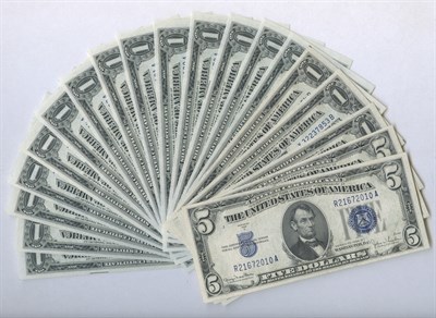 Lot 1109 - United States Small Size Silver Certificates...