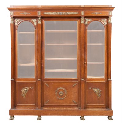 Lot 210 - Empire Style Gilt-Metal Mounted Fruitwood...