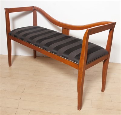 Lot 140 - Beidermeier Style Fruitwood Upholstered Settee...