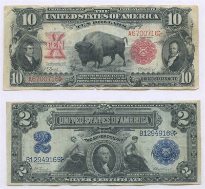 Lot 1106 - United States Currency Two Large size notes...