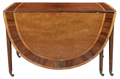 Lot 266 - George III Mahogany Drop-Leaf Dining Table...