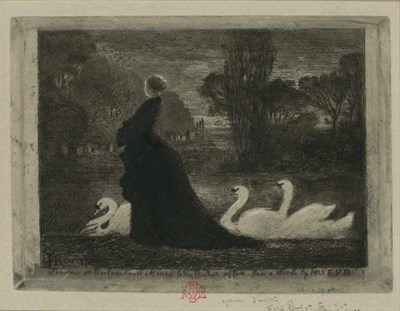 Lot 12 - Félix Hilaire Buhot (1847-1898) LA DAME AUX...