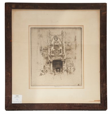 Lot 133 - Joseph Pennell POSADA DE LA HERMANDAD, TOLEDO;...