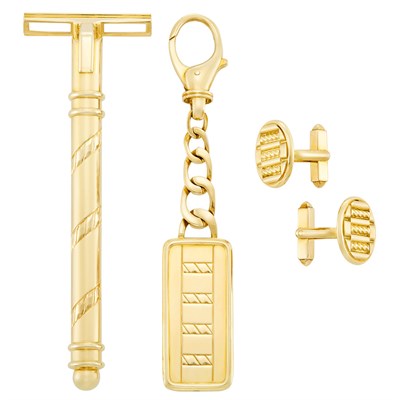 Lot 116 - Group of Gentleman's Gold Accessories