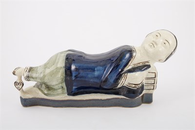 Lot 282 - Group of Six Chinese Ceramic Figures and Pillows