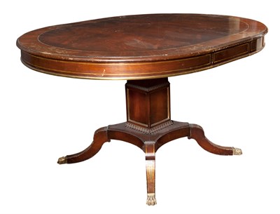 Lot 364 - Regency Style Inlaid Rosewood Dining Table...