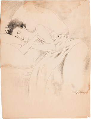 Lot 5 - Rudolf Bauer German, 1889-1953 (i) Sleeping...