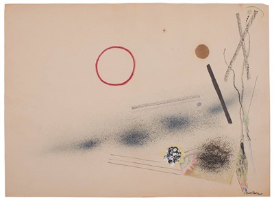 Lot 41 - Rudolf Bauer German, 1889-1953 Untitled (Red...