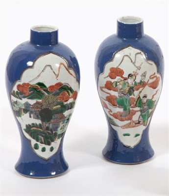 Lot 355 - Companion Pair of Chinese Polychrome Decorated...