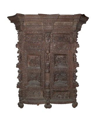 Lot 264 - Dutch Walnut Kast Height 6 feet 1 1/4 inches,...