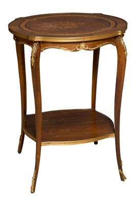 Lot 203 - Louis XV Style Gilt-Bronze Mounted Marquetry...