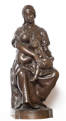 Lot 331 - Bronze Figure of a Seated Woman with Two...