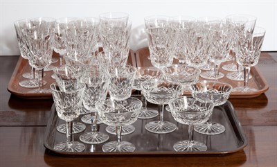 Lot 270 - Waterford Blown and Cut Glass Lismore Pattern...