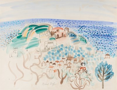 Lot 25 - Raoul Dufy French, 1877-1953 Le Village au...