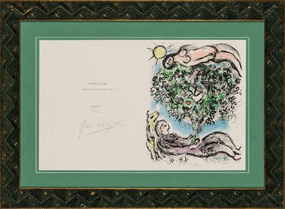 Lot 45 - Marc Chagall L'ARBRE FLEURI I (M. 915) Color...