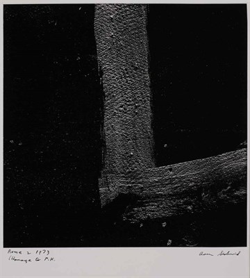 Lot 99 - SISKIND, AARON (1903-1991) Rome 2 1973 (Homage...