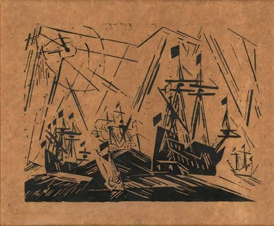 Lot 67 - Lyonel Feininger HANSAFLOTTE (P. W115) Woodcut,...