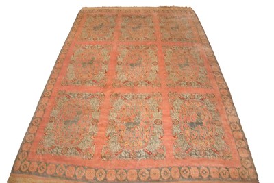 Lot 515 - Spanish Carpet Spain, circa 1930 The coral...