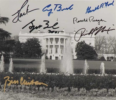 Lot 187 - [PRESIDENTS] White House photograph signed by...