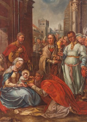 Lot 12 - Flemish School 16th/17th Century The Adoration...