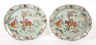 Lot 191 - Pair of Chinese Export Porcelain Dishes...