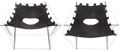 Lot 232 - Pair of Jacques-Henri Varichon Aluminum, Steel...