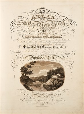 Lot 221 - BURR, DAVID An Atlas of the State of New York...