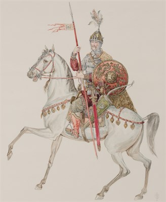 Lot 111 - O. V. Fedorov Russian, 20th Century A Warrior...