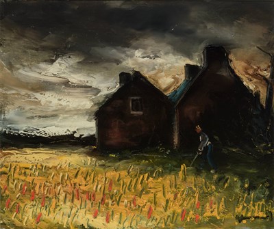 Lot 30 - Maurice de Vlaminck French, 1876-1958 Paysage...