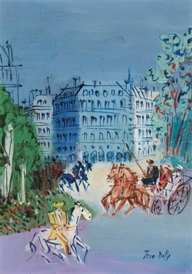 Lot 31 - Jean Dufy French, 1888-1964 Caleches et...