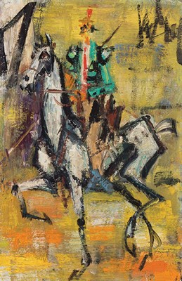 Lot 58 - Gen Paul French, 1895-1975 Le Cavalier Signed...