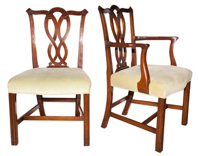 Lot 295 - Set of Twelve George III Style Mahogany Dining...