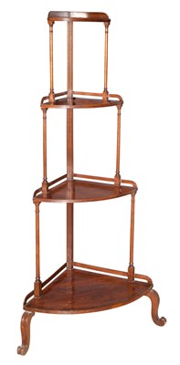 Lot 246 - Regency Mahogany Four-Tier Corner Étagère...