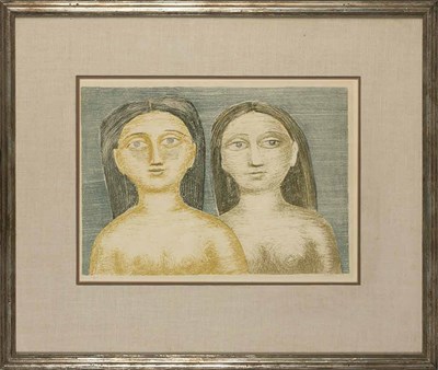 Lot 27 - Massimo Campigli (1895-1971) DUE SORELLE; LA...