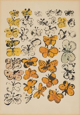 Lot 241 - Andy Warhol HAPPY BUTTERFLY DAY Hand-colored...