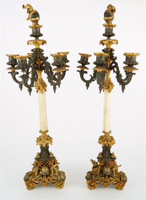 Lot 465 - Pair of Napoleon III Style Gilt and...