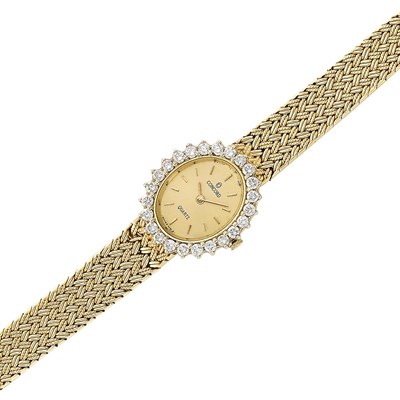 Lot 289 - Two-Color Gold and Diamond Wristwatch, Concord