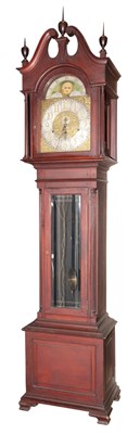 Lot 381 - Federal Style Mahogany Tall Case Clock Tiffany...