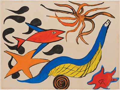 Lot 128 - Alexander Calder American, 1898-1976 Star,...