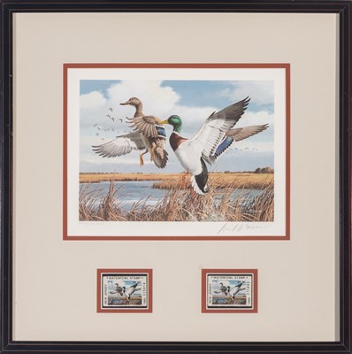 Lot 1052 - Duck Stamps and Signed Prints Two framed Duck...