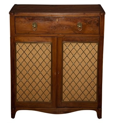 Lot 239 - Regency Style Walnut Cabinet Height 34 1/2...