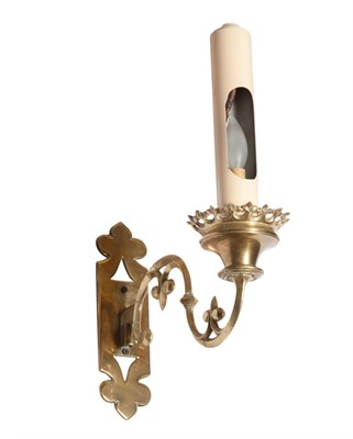 Lot 243 - Pair of Gothic Revival Style Gilt-Metal...