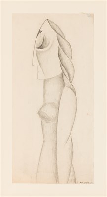 Lot 76 - Max Weber American, 1881-1961 Abstract Woman...