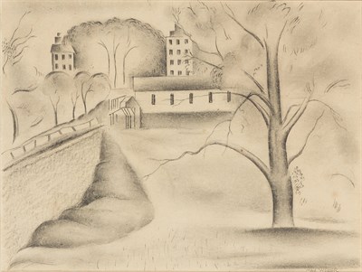 Lot 77 - Max Weber American, 1881-1961 Landscape with...