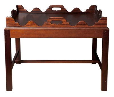 Lot 411 - English Butler's Style Tray Top Low Table...